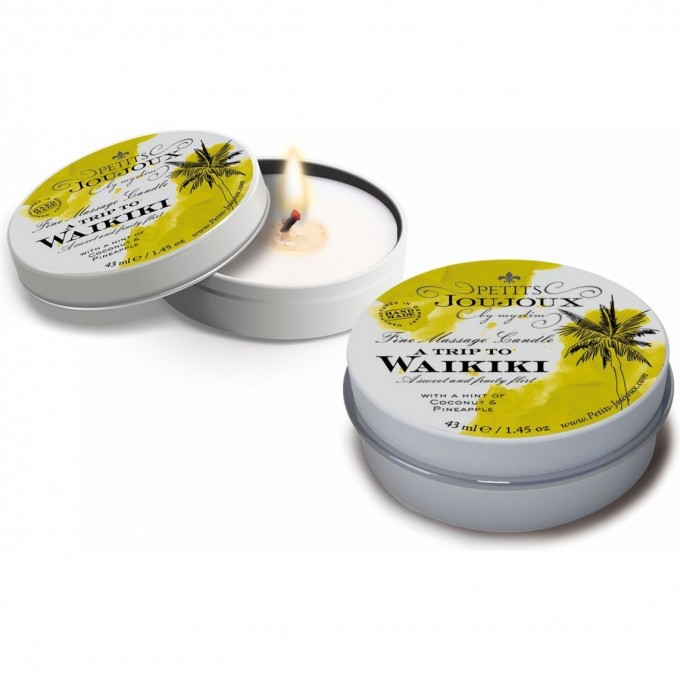Массажная свеча MYSTIM PETITS JOUJOUX WAIKIKI BEACH пина колада (33 гр.) 46763